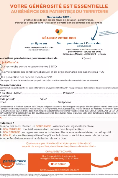 Formulaire de don Persévérance