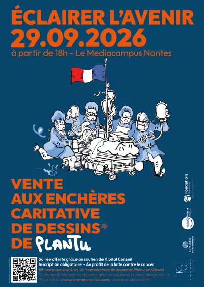 Affiche vente encheres Plantu