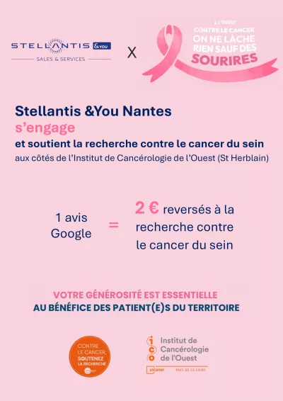 Affiche Stellantis Nantes Octobre rose 2026